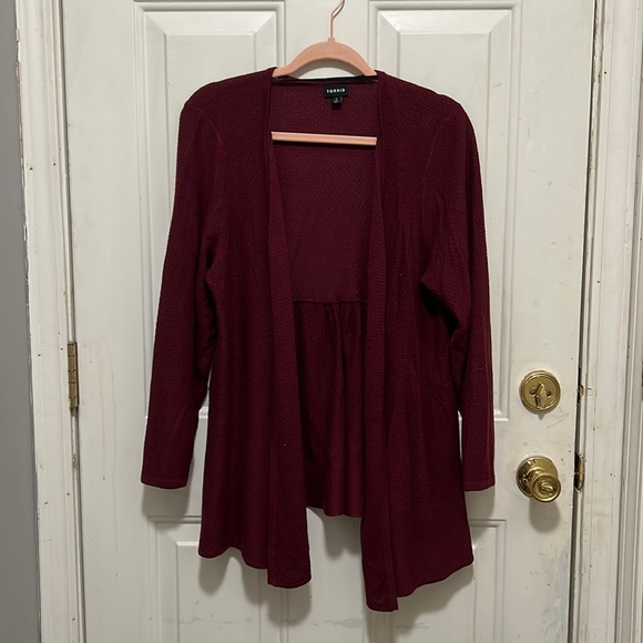 torrid Sweaters - Plus Size Torrid Cardigan Drape Front Sweater Size 2